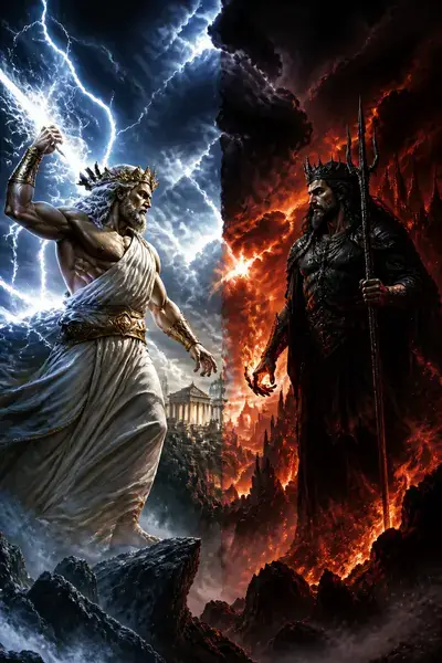 Zeus vs Hades Gods of War